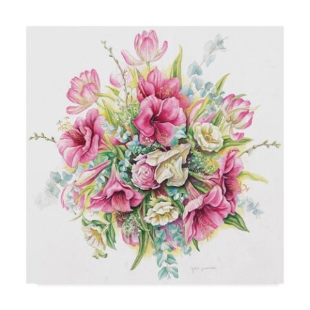Janneke Brinkman-Salentijn 'January Bouquet' Canvas Art,35x35